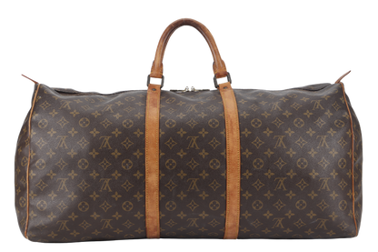 LOUIS VUITTON KEEPAL 60 MONOGRAM CANVAS GOLD HARDWARE NO DUST COVER