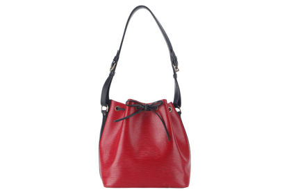 LOUIS VUITTON (M44172) PETIT NOE (M44172) RED EPI LEATHER GOLD HARDWARE NO DUST COVER
