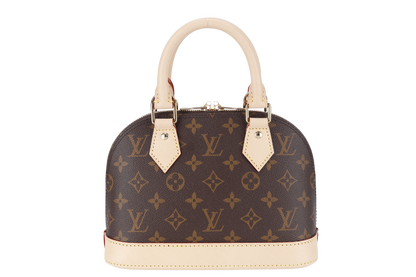 LOUIS VUITTON M46990 MONOGRAM ALMA BB WITH DUST COVER AND BOX