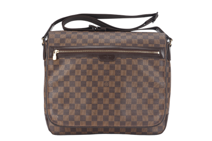 LOUIS VUITTON SPENCER DAMIER EBENE MESSENGER BAG GOLD HARDWARE NO DUST COVER