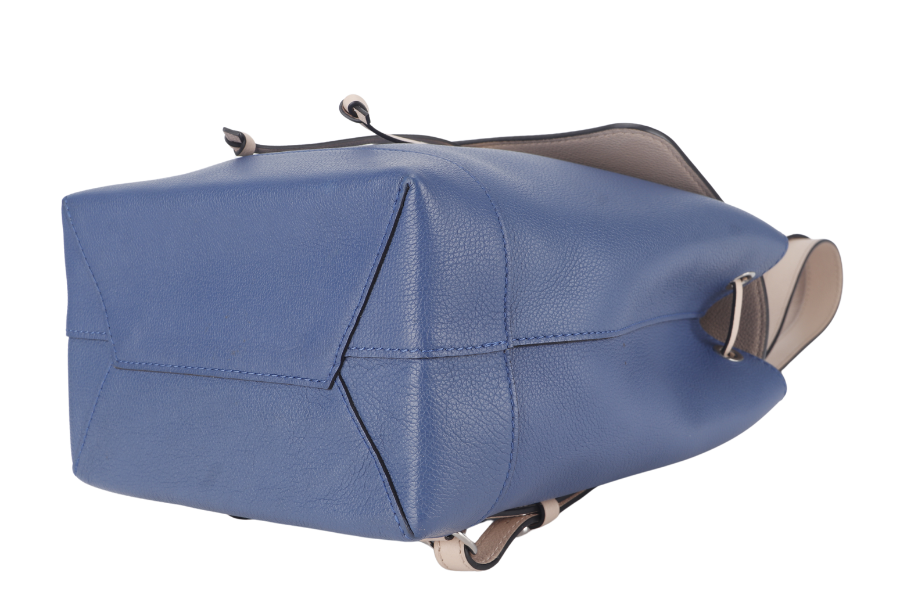 LOUIS VUITTON TAURILLON LOCKME BACKPACK (M41817) BLUE-PINK CALFSKIN LEATHER SILVER HARDWARE NO DUST COVER