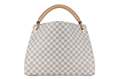 LOUIS VUITTON ARTSY MM (N41174) DAMIER AZUR GOLD HARDWARE NO DUST COVER