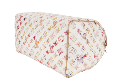 LOUIS VUITTON SPEEDY 35 WATERCOLOR AQUARELLE MONOGRAM CANVAS NO DUST COVER