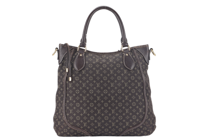 LOUIS VUITTON MINI LIN BASACE ANGELA (M95617) MONOGRAM CANVAS BROWN LEATHER TRIM GOLD HARDWARE WITH STRAP