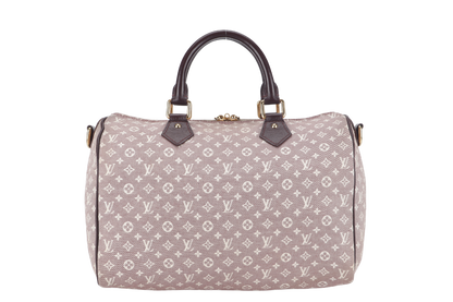 LOUIS VUITTON SPEEDY BANDOULIERE 30 (MB3173) MINI LIN MONOGRAM CANVAS GOLD HARDWARE WITH SLING