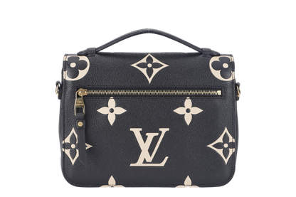 LOUIS VUITTON POCHETTE METIS (M45773) BICOLOR MONOGRAM EMPREINTE LEATHER WITH DUST COVER