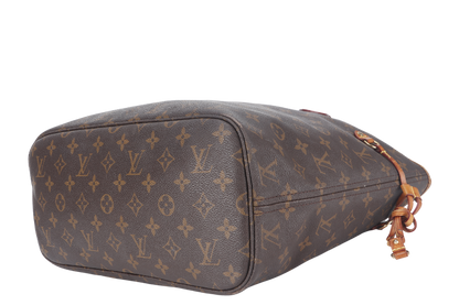 LOUIS VUITTON NEVERFULL MM (M40156) BROWN CANVAS MONOGRAM GOLD HARDWARE NO DUST COVER