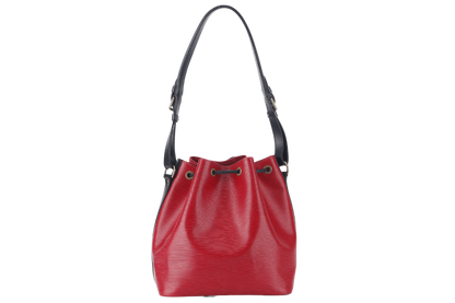LOUIS VUITTON (M44172) PETIT NOE (M44172) RED EPI LEATHER GOLD HARDWARE NO DUST COVER