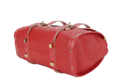 LOUIS VUITTON SUHALI L'EPANOUI GM GERANIUM RED LEATHER GOLD HARDWARE