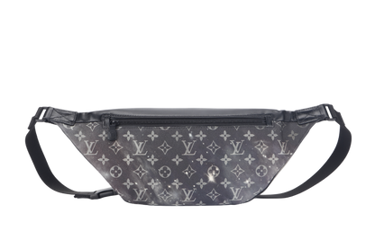 LOUIS VUITTON GALAXY DISCOVERY (M44444) CANVAS MONOGRAM BLACK BUMBAG BLACK HARDWARE WITH DUST COVER
