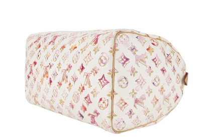 LOUIS VUITTON SPEEDY 35 WATERCOLOR AQUARELLE MONOGRAM CANVAS NO DUST COVER