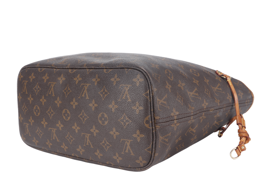 LOUIS VUITTON NEVERFULL MM (M40156) BROWN CANVAS MONOGRAM GOLD HARDWARE NO DUST COVER