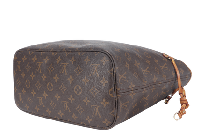 LOUIS VUITTON NEVERFULL MM (M40156) BROWN CANVAS MONOGRAM GOLD HARDWARE NO DUST COVER