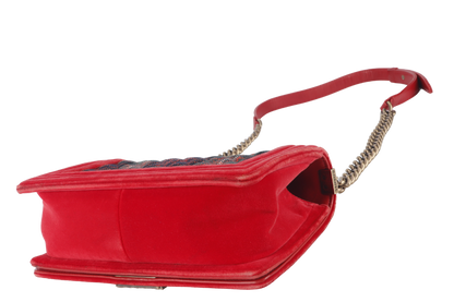 CHANEL LEBOY TWEED (1817xxxx) MULTICOLOUR CROSSBODY BAG GOLD HARDWARE NO DUST COVER