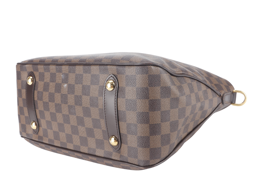 LOUIS VUITTON ROSEBERY CABAS (N41177) DAMIER EBENE CANVAS GOLD HARDWARE WITH DUST COVER AND STRAPS