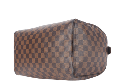 LOUIS VUITTON SPEEDY 30 (N41364) DAMIER EBENE CANVAS GOLD HARDWARE WITH KEYS&LOCK AND DUST COVER