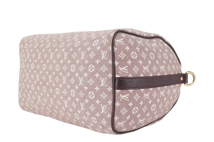 LOUIS VUITTON SPEEDY BANDOULIERE 30 (MB3173) MINI LIN MONOGRAM CANVAS GOLD HARDWARE WITH SLING