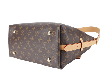 LOUIS VUITTON CARRYALL PM MONOGRAM CANVAS GOLD HARDWARE WITH DUST COVER AND BOX