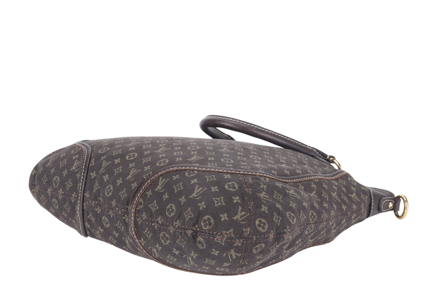 LOUIS VUITTON MINI LIN BASACE ANGELA (M95617) MONOGRAM CANVAS BROWN LEATHER TRIM GOLD HARDWARE WITH STRAP