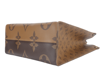 LOUIS VUITTON ONTHEGO GM (M44576) MONOGRAM GIANT CANVAS GOLD HARDWARE WITH DUST COVER AND BOX