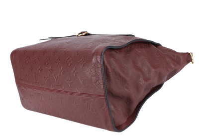 LOUIS VUITTON LUMINEUSE PM (M93413) BURGUNDY MONOGRAM EMPREINTE GOLD HARDWARE WITH DUST COVER