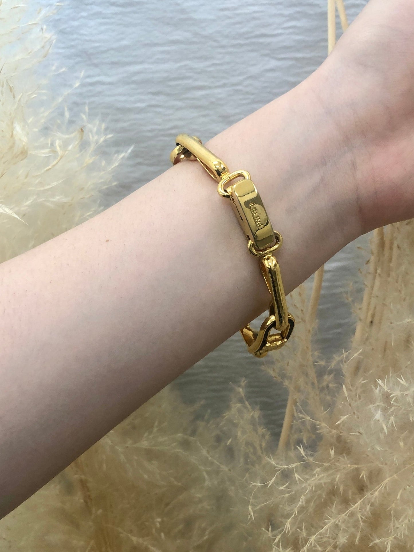 CELINE  Bracelet Gold Vintage ivp6ia