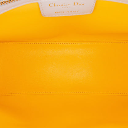 Medium Tricolor Lambskin Cannage Lady Dior