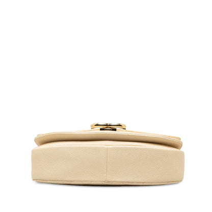 CHANEL Medium Caviar Cuba Top Handle Flap Satchel