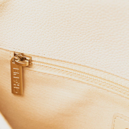 Chanel CC Caviar Cuba Flap Bag  Leather Shoulder Bag in Good condition