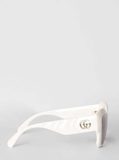 *New* Gucci Double GG Logo Cat's Eye Sunglasses
