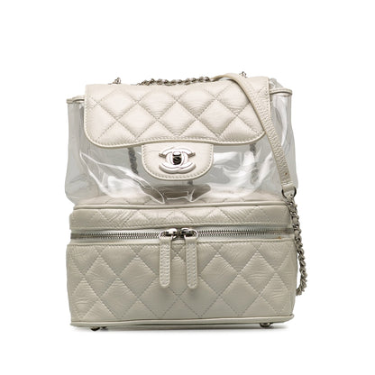 White Chanel Aquarium Backpack