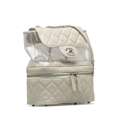 White Chanel Aquarium Backpack