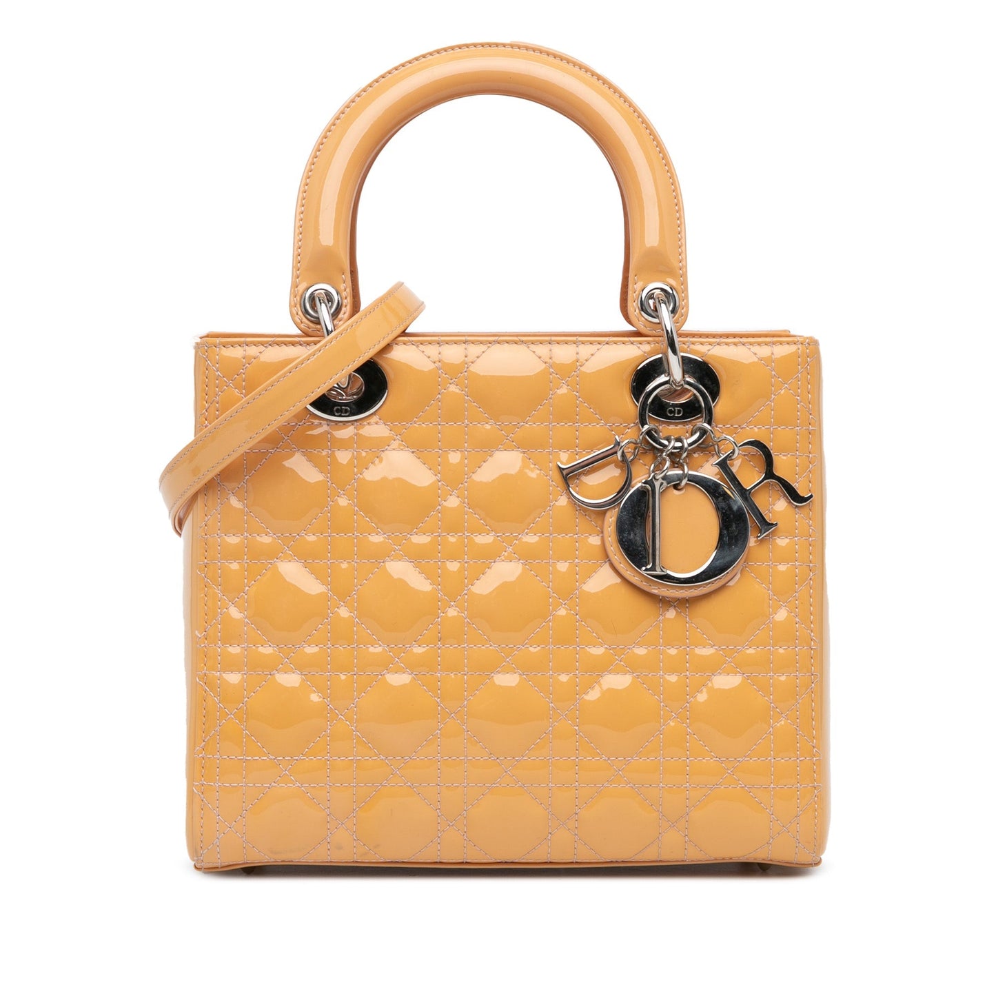 Medium Patent Cannage Lady Dior