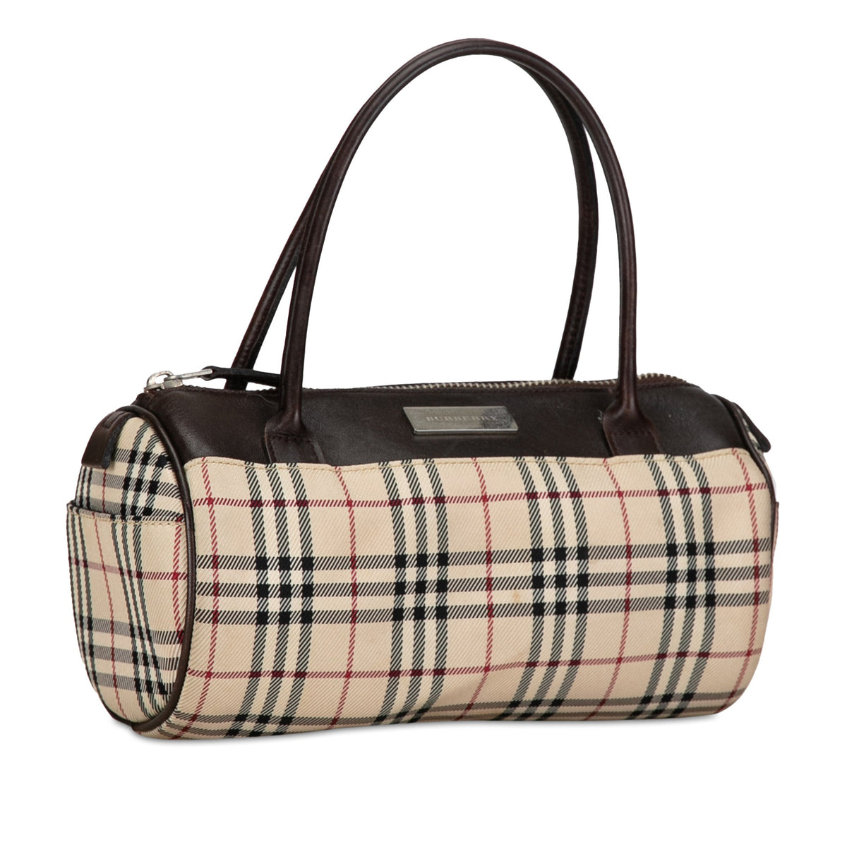 BURBERRY House Check Canvas Handbag