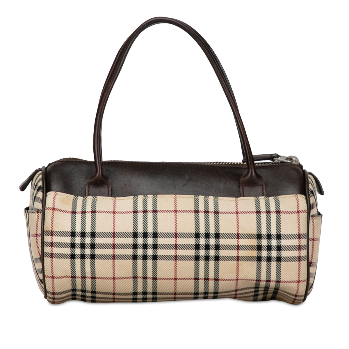 BURBERRY House Check Canvas Handbag