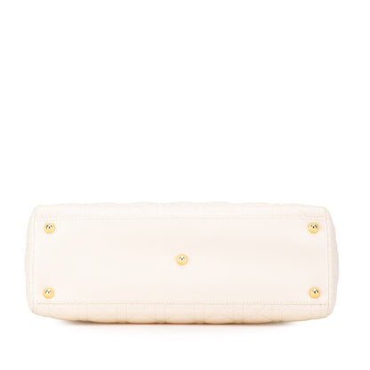 Large Lambskin Cannage Lady Dior