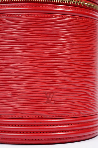 Louis Vuitton Cannes Vanity Red Epi Leather