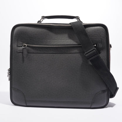 Louis Vuitton Computer And Document Briefcase Black Leather