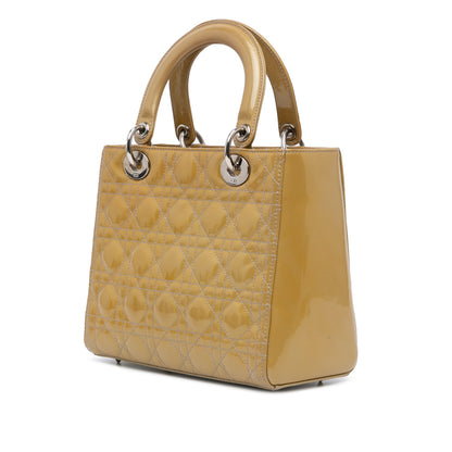 Medium Patent Cannage Lady Dior