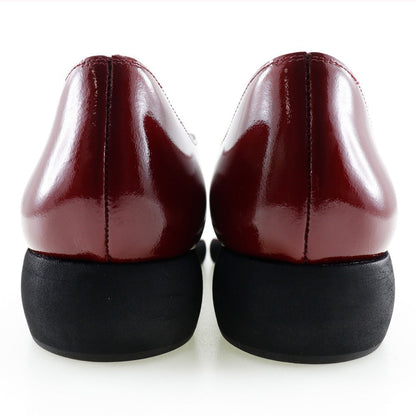 CHANEL Sandals A10780 Patent leather wine-red Tong Women 36 Used