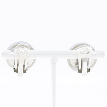 CHANEL Earring plastic Silver COCO Mark Women Used