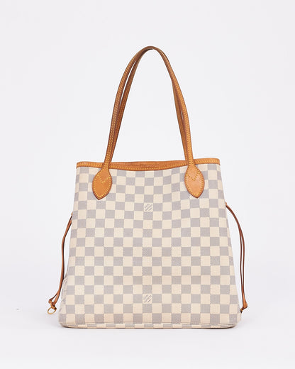 Louis Vuitton Damier Azur Canvas Neverfull MM Tote Bag