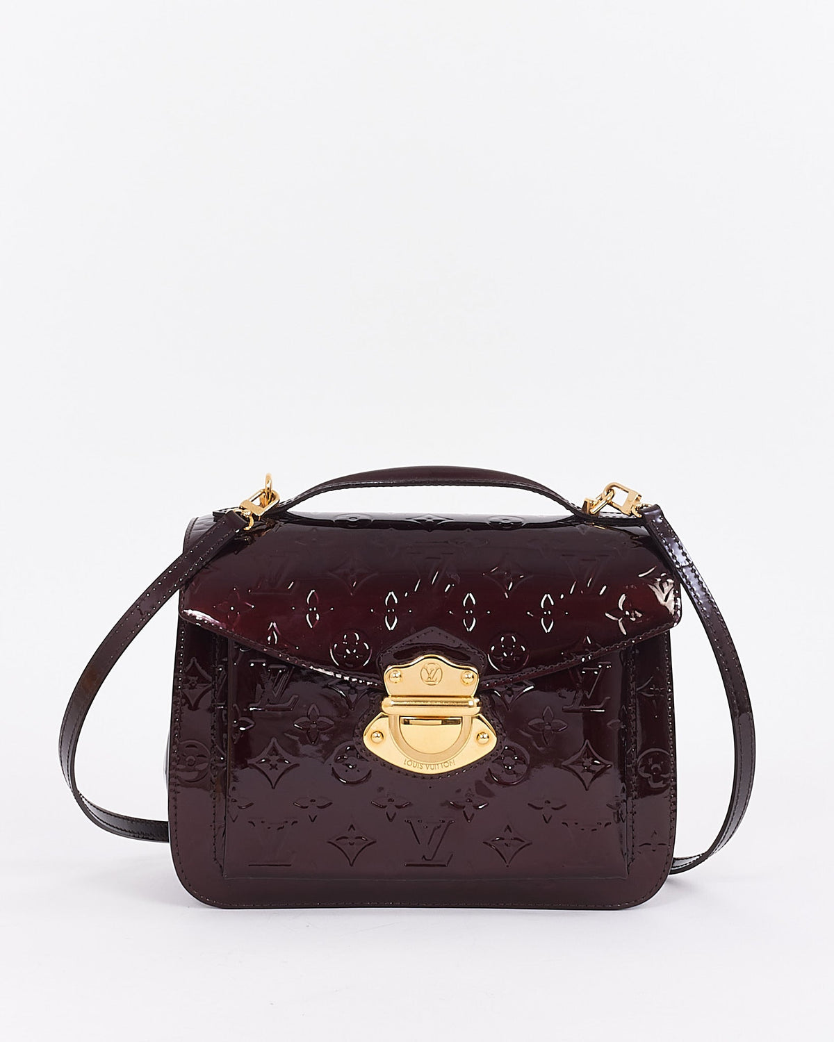 Louis Vuitton Amarante Vernis Monogram Mirada Bag