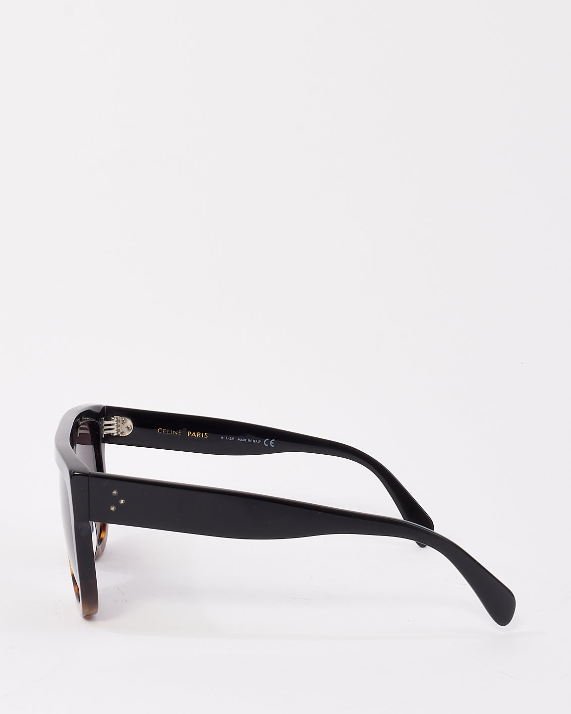 Celine Black & Tortoise Two Tone Flat Top CL4001IN Sunglasses