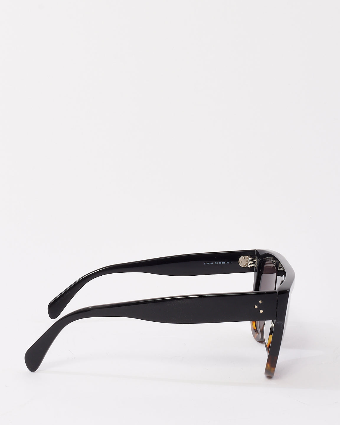 Celine Black & Tortoise Two Tone Flat Top CL4001IN Sunglasses