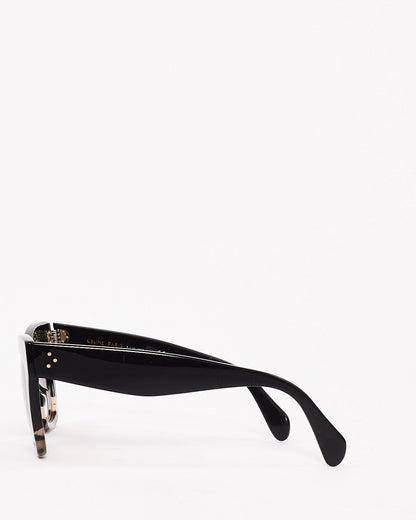 Celine Black & Grey Tortoise Acetate Two Tone Wayfarer Sunglasses