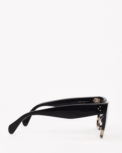Celine Black & Grey Tortoise Acetate Two Tone Wayfarer Sunglasses
