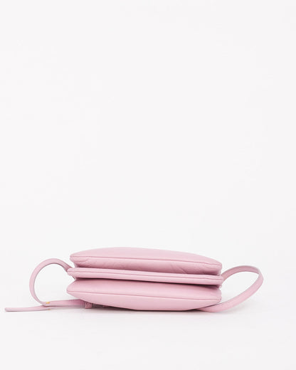 Celine Light Pink Leather Trio Crossbody Bag