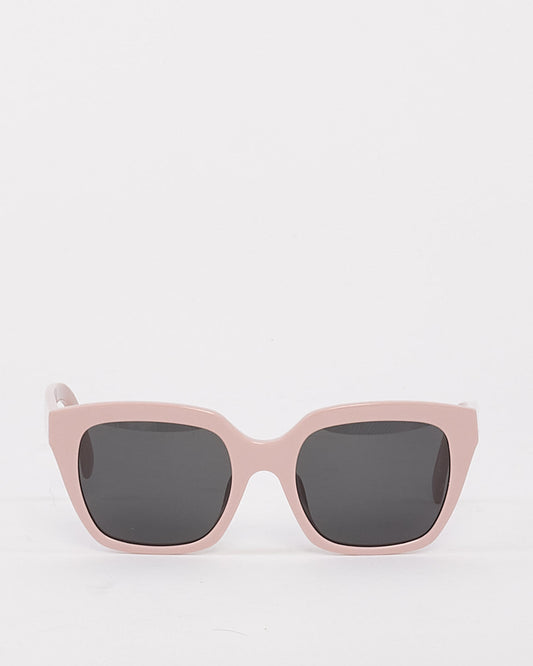 Celine Pink Acetate Logo Square Frame CL40198F Sunglasses