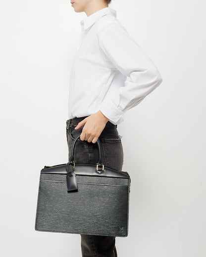 Louis Vuitton Black Epi Leather Riviera Tote Bag